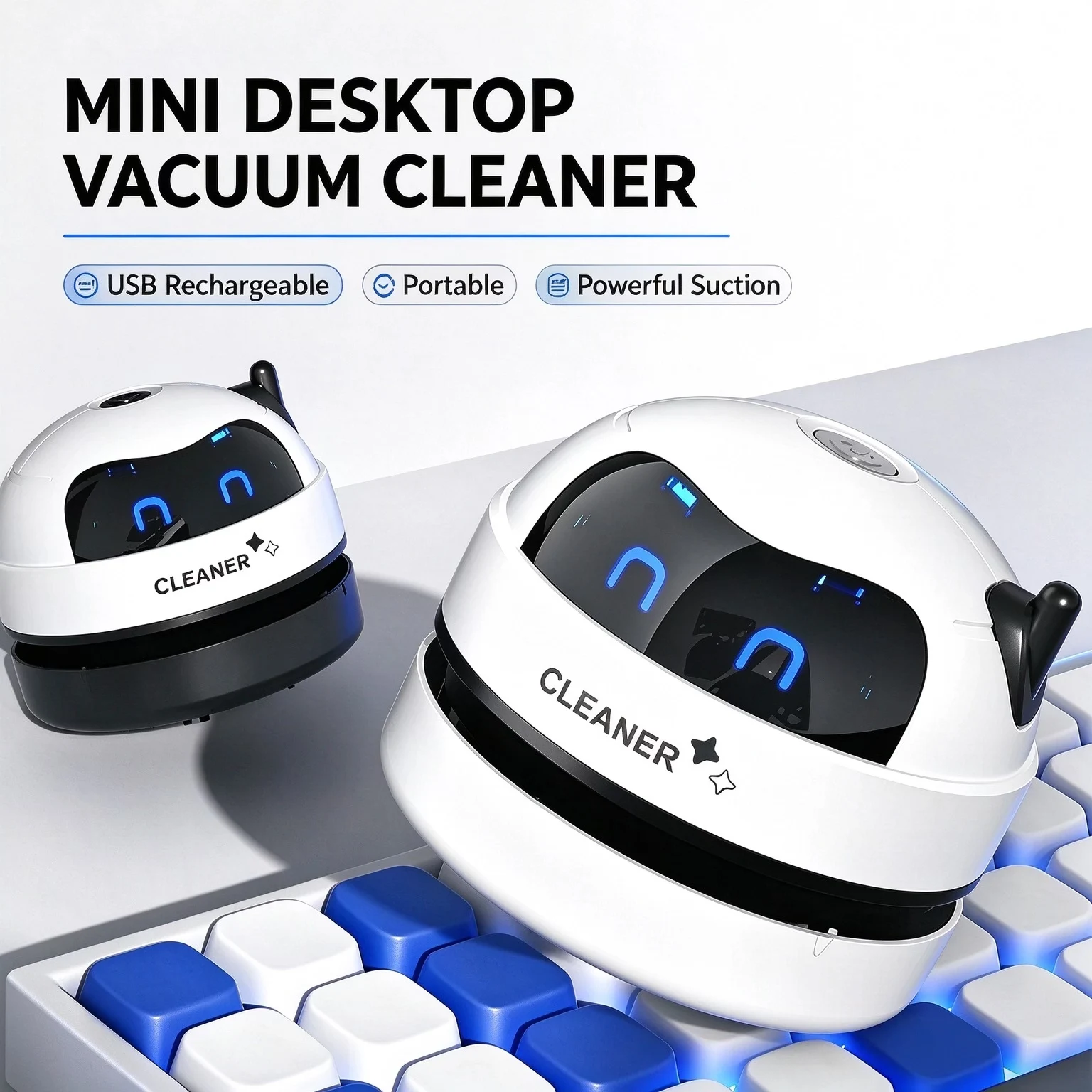 Mini Desktop Vacuum Cleaner For Eraser Dust - 휴대용 미니 데스크탑 진공 청소기 360
