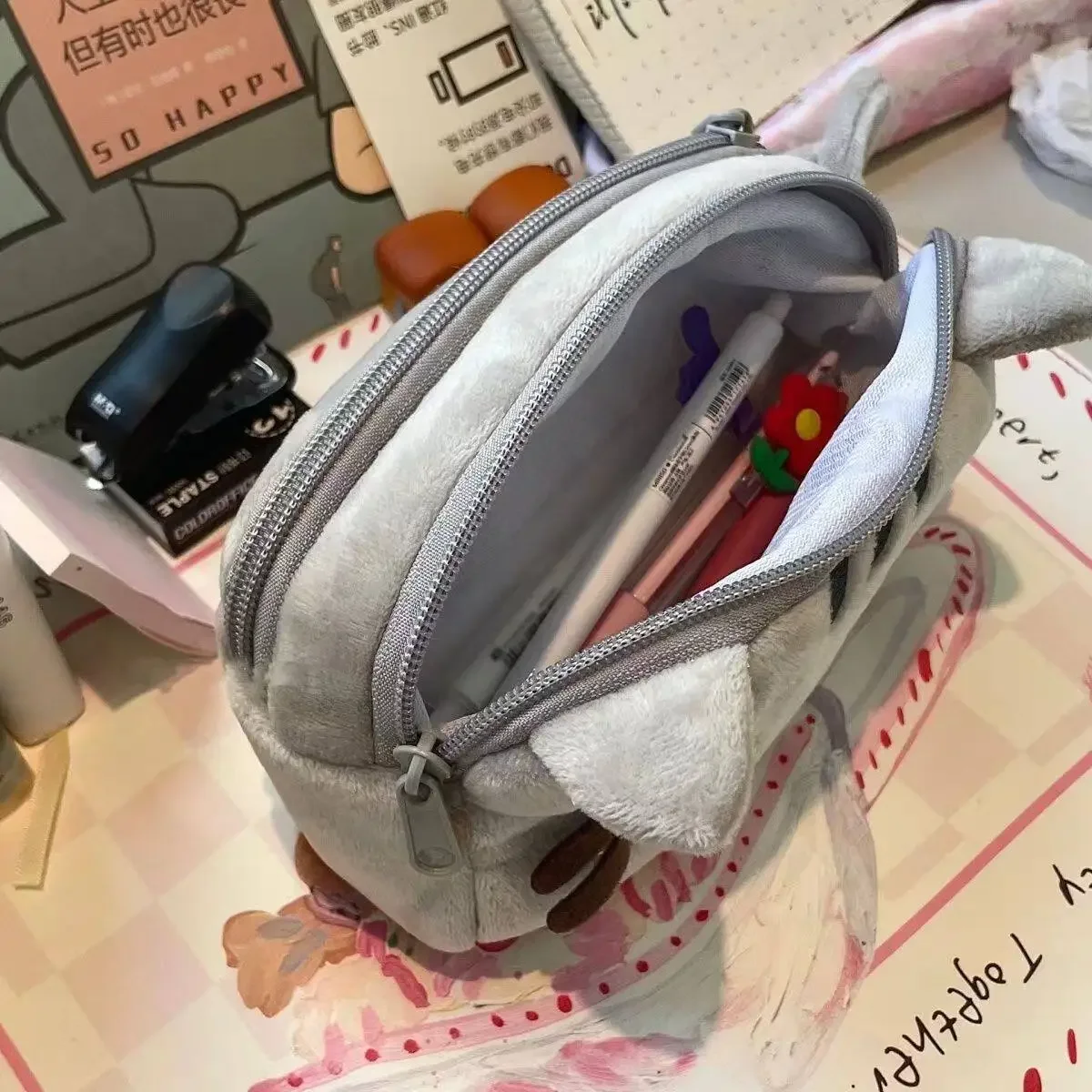 귀여운 푸쉰 뚱뚱이 고양이 캐릭터 필통 대용량 학생용  - School Supplies 리뷰 및 가격