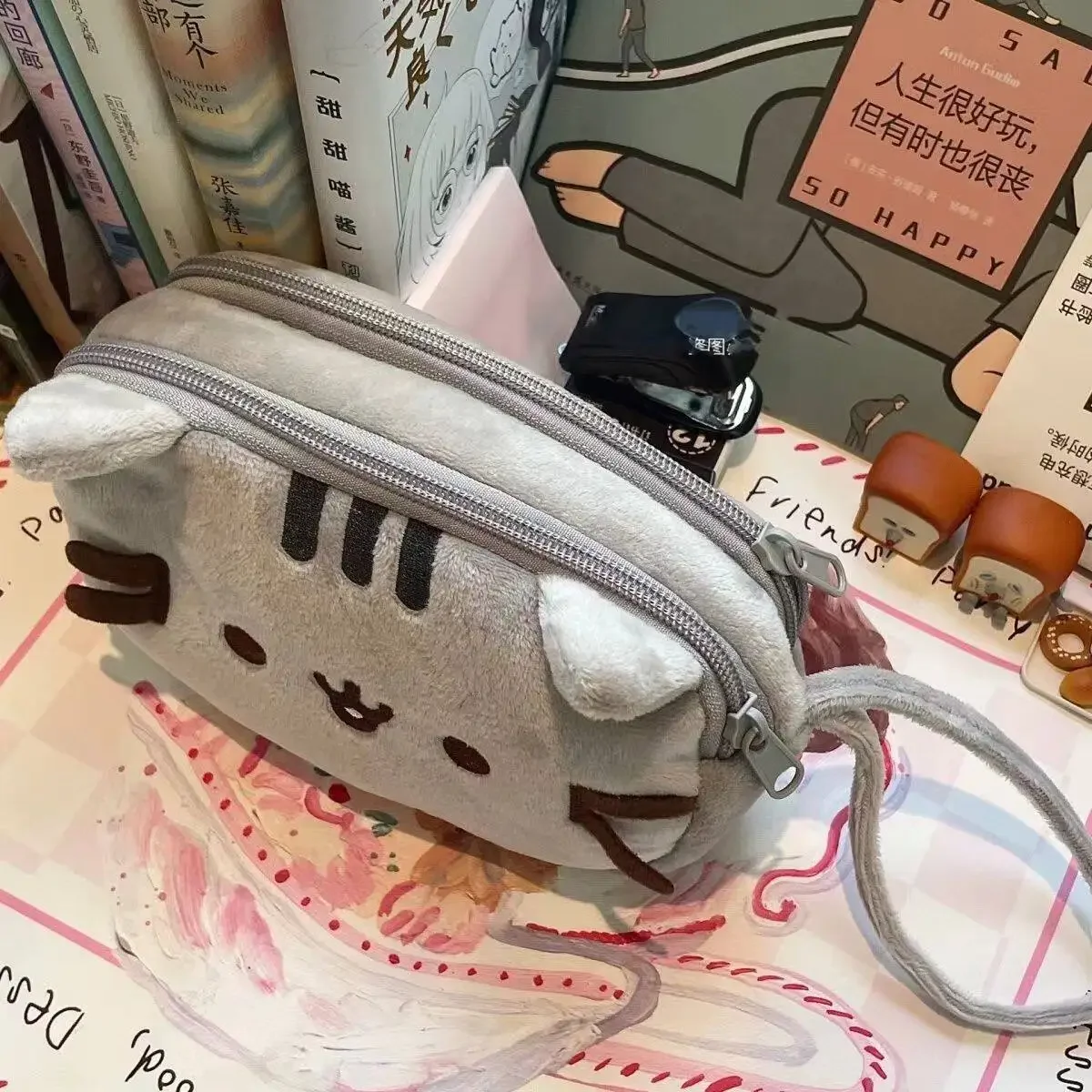 귀여운 푸쉰 뚱뚱이 고양이 캐릭터 필통 대용량 학생용  - School Supplies 리뷰 및 가격