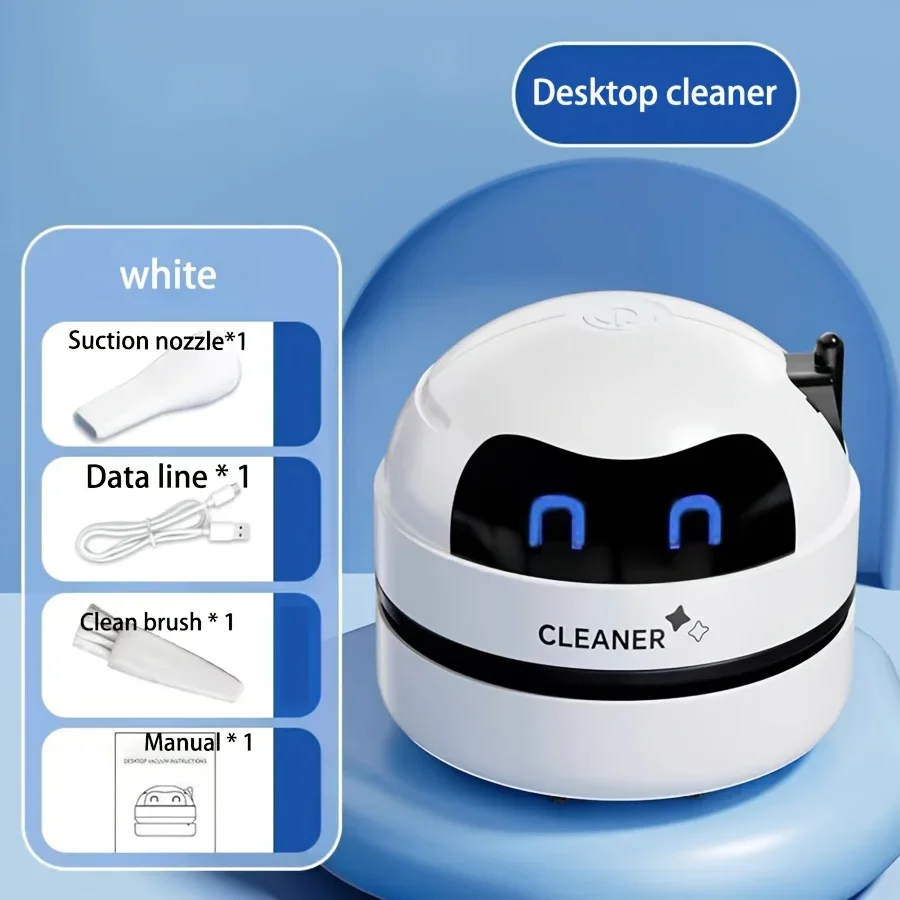 휴대용 미니 데스크탑 진공 청소기 360 °   나선형 - Mini Desktop Vacuum Cleaner For Eraser Dust 리뷰 및 가격