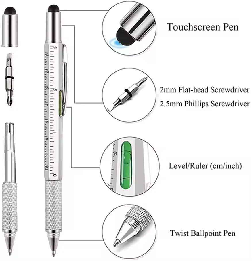 7 in 1 다기능 펜 터치 스크린 스타일러스 정전식  - Writing Tools 리뷰 및 가격
