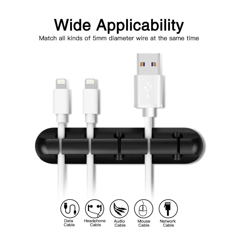 실리콘 USB 케이블 정리대, USB 충전 케이블 정리 - Desk Accessories 리뷰 및 가격